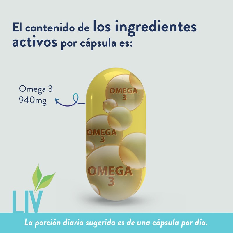 Omega 3 con 60 cápsulas de 1.4 g | 18%