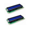 JZK 2 x Blue Backlit LCD Display Module with Controller