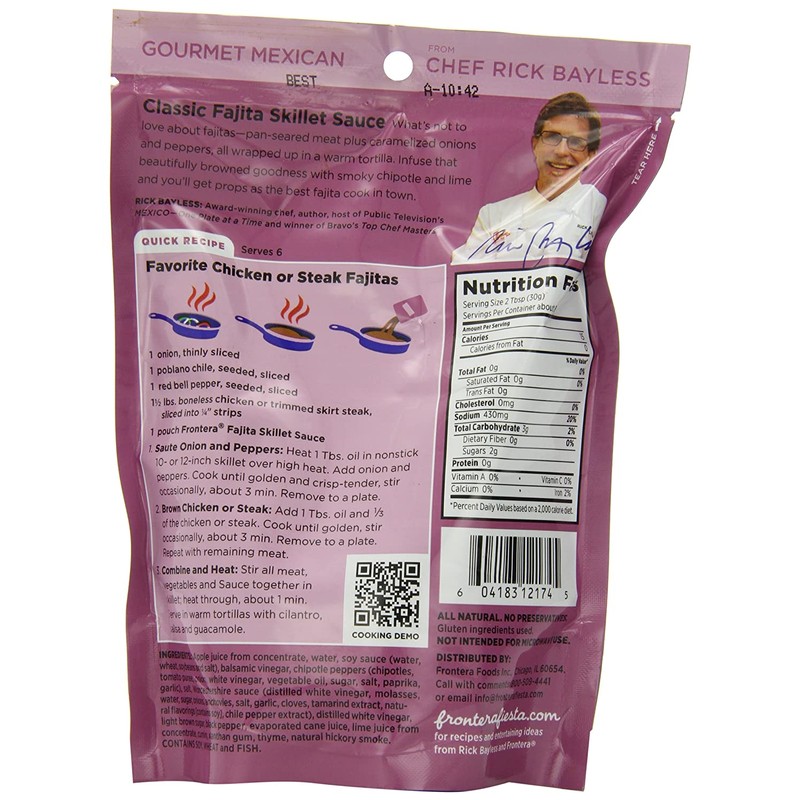 Frontera Pouch, Fajita Skillet, 8-Ounce (Pack of 6)