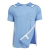 Deyeek Men's Post Shoulder Surgery Shirts Recovery Tear Away Short