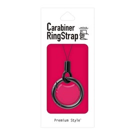 Premium Style PG-CRGS01BK Carabiner Ring Strap, Black