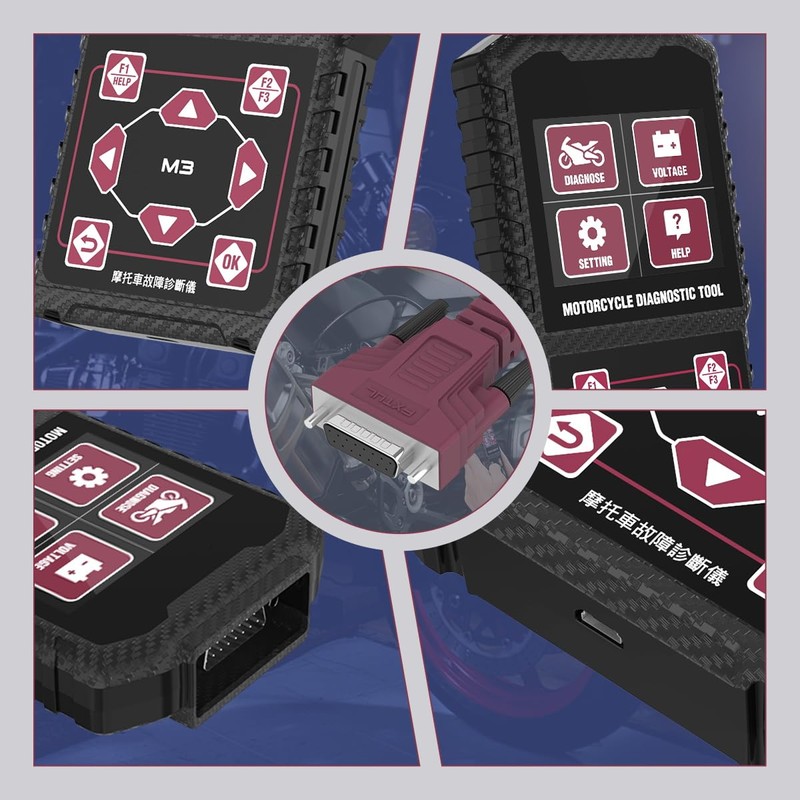 Motorcycle Diagnostic Tool OBD2 Motorcycle Fault Code Readers Scan Tool