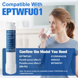 FOIRCEADAL EPTWFU01 Water Filter Replacement Compatible with EPTWFU01 Frigidaire Рurе Sоurсе Ultra 2, EWF02, 012505454226, 4562222, 3 Pack