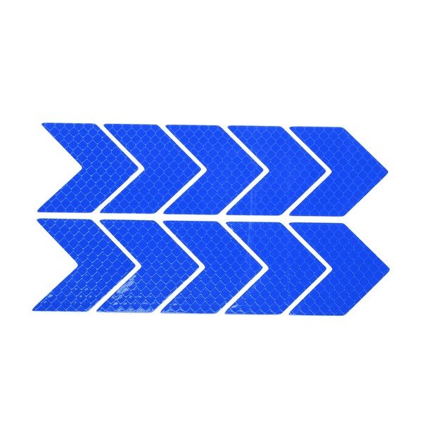 HOPESPANNER Reflective Bumper Decal Diamond Blue Arrow Rhombus Grid Reflective