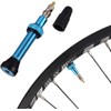 Valvula Francesa Tubeless Bicicleta Largo Aluminio MTB 40mm Par (Azul)