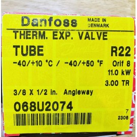 DANFOSS Thermostatic Expansion Valve R22 / R407C  068U2074