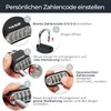 HMF Combination Padlock 3507-02 Heavy Duty Lock with 4 Digit