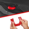 BESTZHEYU 2PCS Red Front Tow Hooks Covers Compatible with RAM
