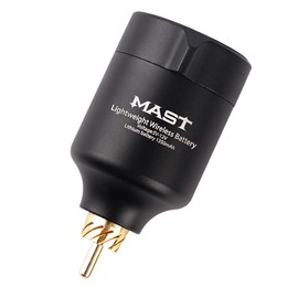 Mast T1 Tattoo Wireless Battery Power Supply Digital Display 50mm Length Lightweight for Tattoo Pen Machine (Short)