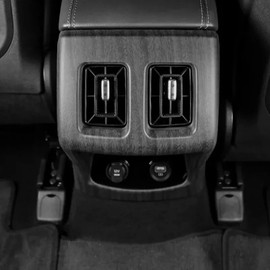 FUEISOF For Kia Sorento IV MQ4 2021-2023 Car Rear Air Outlet Ventilation Frame Trim Cover (Wood Grain)