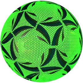 Glowing Soccer Balls, Size 5 Night Reflective Soccer Ball, Glowing in The Dark Football Gifts, Indoor and Outdoor Soccer Training for Men (Green/Size 5)