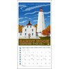 Atlantic Coast Lighthouse Posters Mini Wall Calendar 2025, 7" x