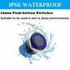 JIQI 16mm Momentary Push Button Switch Waterproof 12V-24V 1NO 1NC