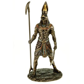 Veronese Figurine Horus Egyptian God of Heaven 27 cm Egypt Pharaoh Bronzed