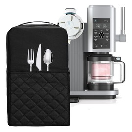 Ice Cream Machine Dust Cover for Ninja CREAMi NC701 Waterproof Ice Cream Cover Creami Noise Reduction Cover Compatible for Ninja NC701 Ice Cream Accessories (Black)