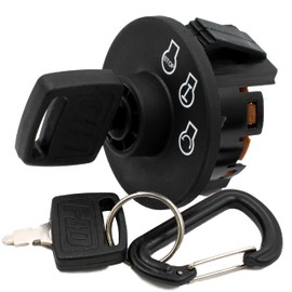 HD Switch Starter Ignition Switch fits Exmark Vantage Toro 137-4101 117-2222 Grandstand w/ 2 Keys & Free Carabiner