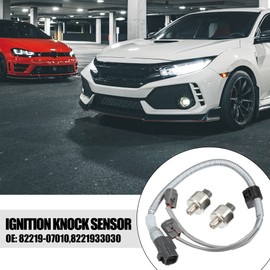 X AUTOHAUX No.82219-07010/89615-12040 Ignition Knock Detonation Sensor with Wiring Harness for Toyota 4Runner 1996-2002 for Toyota Tacoma 3.4L 1995-2004