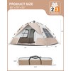 Instant Tent 2-3 Person (Beige) - Automatic Pop Up Camping
