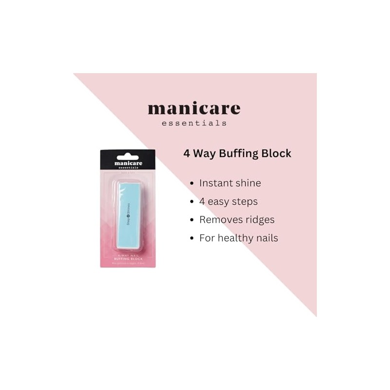 Manicare Manicare Nail Buffing Block, 4 Sided Nail File And