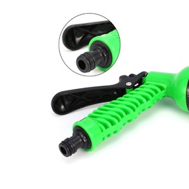 Hsrvivi (G 3/4) Zoll Garten Schlauchanschluss, 3 Stück Wasserhahn Anschluss Set, Schwarzer Dichtendes Außengewinde Adapter mit 3 Stück Unterlegscheiben, Schnellkupplung für Wasserpistolen Schlauchanschluss