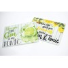 YöL 2x worktop saver chopping board glass kitchen non-slip gin