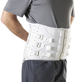 Truform-OTC Lumbosacral Corset, Disc Alignment, Spine Posture, Adjustable Front, Short, 3X-Large (54-56 Inch Hip)