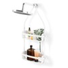 Umbra Flex Hanging Shower Caddy with 2 Shelves, Bathtub Shelf