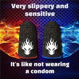 8 Pack Gaming Finger Sleeves for Mobile Gaming,Smooth Feel,Anti Sweat,Ultra Thin,0.3mm Silver Fiber,Gaming Finger Gloves for PUBG COD Dedales Gamer,zhicom Finger Sleeves Fit All Touchscreen Devices