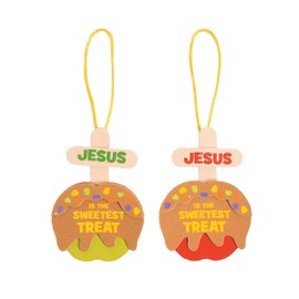 Jesus is The Sweetest Treat Ornament Craft Kit - Makes 12 - Crafts for Kids and Fun Home Activities