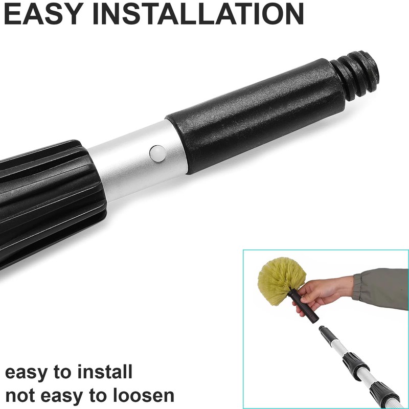 15FT Extendable Telescopic Pole – 4.5m Long Multi-Purpose Extendable Pole