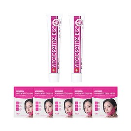 Vita Creme B12 Cream 50ml x2 + CKD V-Tuck Lifting Mask 5 sheets / 비타끄렘므 B12 크림 50ml x2 + CKD 브이턱 리프팅 마스크 5매
