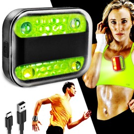 UMIONE - LIGHT UP YOUR RUN: Safety light set for school bags and runners. Stylish running light for safety and fashion. Discover the perfect balance.
