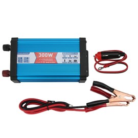 Car Power Inverter Pure Sine Wave 300W Continuous Dual USB with Digital Display for Home Boats Cabins Buses 24V to 110V 60±3Hz