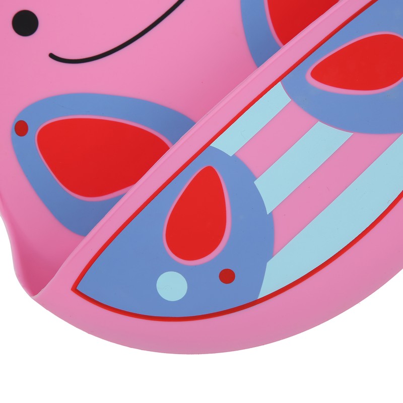 Silicone Cartoon Pattern Baby Bib Infant Waterproof Adjustable Portable Eating
