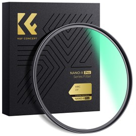 K&F Concept Lens Protection Filter, MCUV Filter, 2.6 inches (67 mm), Brass, HD Super Resolution, 99.9% Ultra High Transmittance, Flare and Ghosting, No Color Casting, 36 Layer Nano Coating, Water