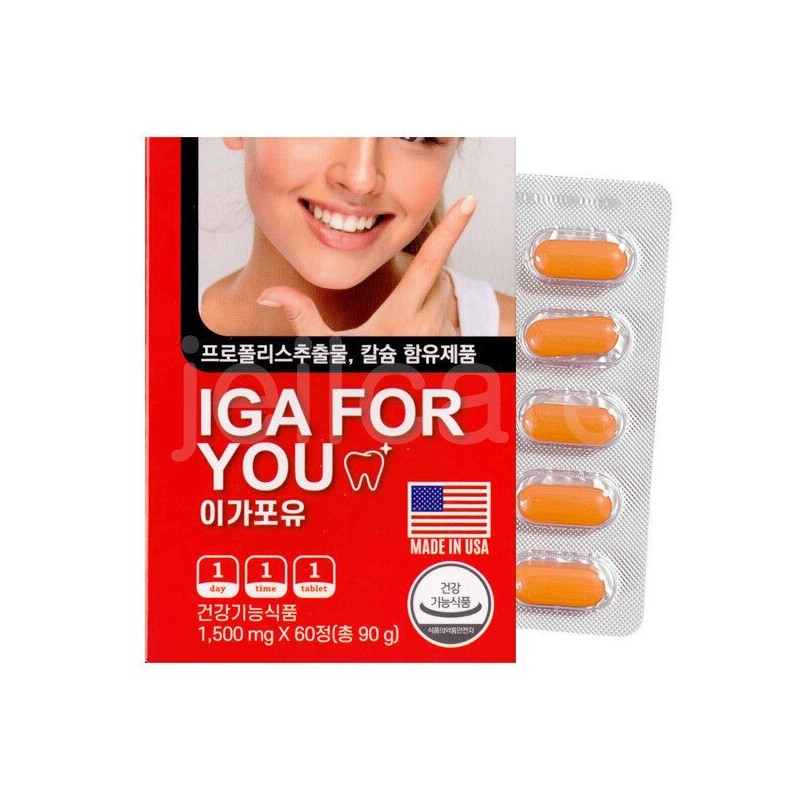 이가포유 60정 1개/칼슘/치아건강/뼈건강 IgaPoyu 60 Tablets 1 Pack / Calcium