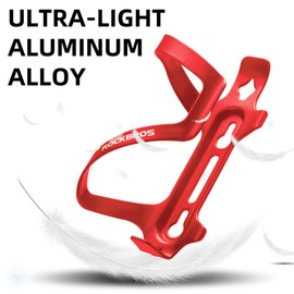 ROCKBROS Bike Water Bottle Holder Aluminum Alloy Bicycle Water Bottle Cage Brackets Bike Cup Holder for Road Mountain Bikes