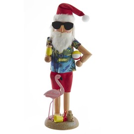 Kurt S. Adler 15.5-Inch Wooden Beach Santa Nutcracker