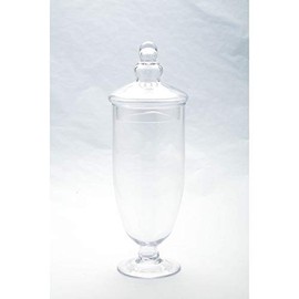 CC Home Furnishings 15" Clear Glass Apothecary Glass Jar with Lid