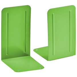 Acrimet Premium Metal Bookends (Heavy Duty) (Green Citrus) (1 Pair)