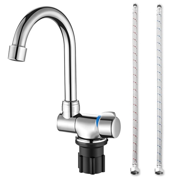 Roundsky Foldable Kitchen Faucet 360 Degree Rotation Wash Basin Tap