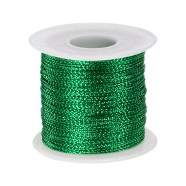 QUARKZMAN Polyester String Cord 1 mm 109 Yards Waxed Beading Thread Crafting Rope for Bracelet Jewellery Making Necklace Weaving Macrame Satin Cord, Teal