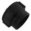 LQ Industrial Black Plastic IBC Valve Adapter with Sealing Rubber