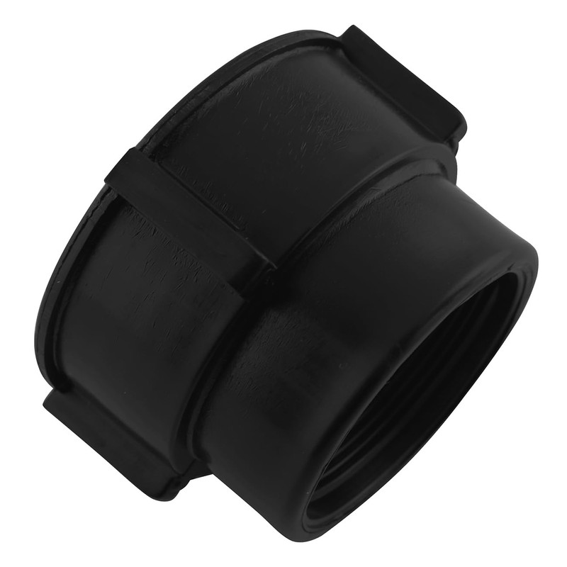 LQ Industrial Black Plastic IBC Valve Adapter with Sealing Rubber