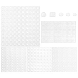 VZYUVY 404PCS Cabinet Door Bumpers Clear Self Adhesive, Silicone Cushion Dots Stoppers