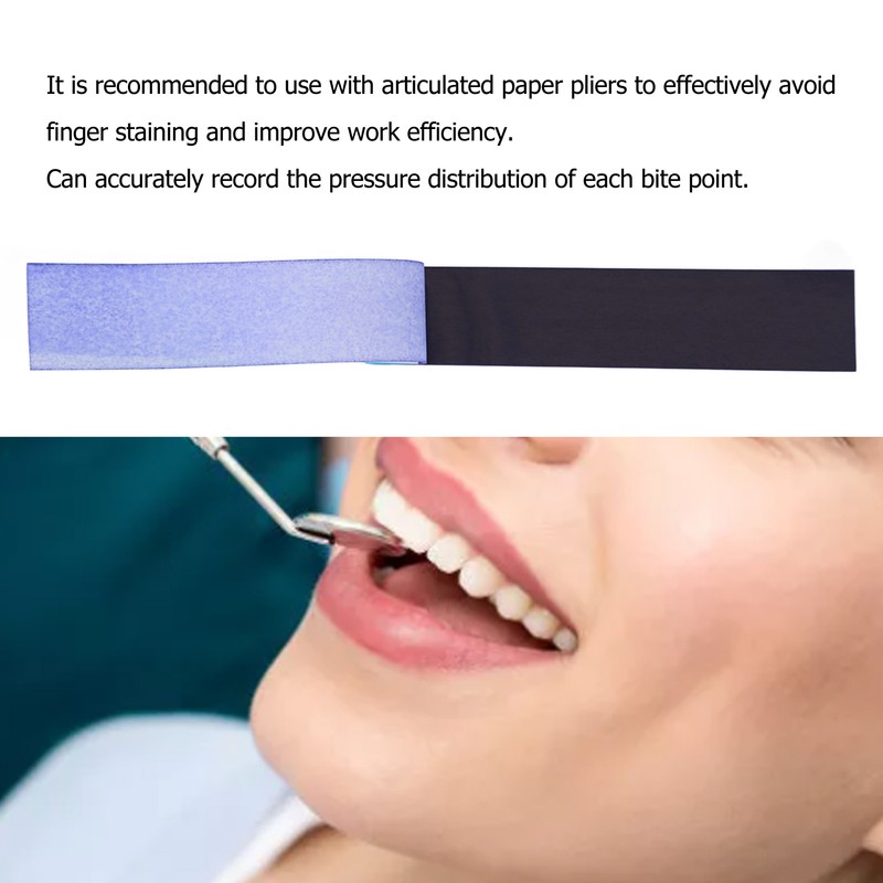 400pcs Blue Thin Dental Articulating Paper Double Side Bite Paper
