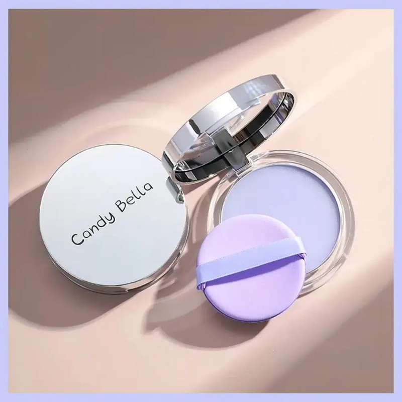 Polvo Matificado Cremoso Lavanda Maquillaje Mate Candy F Tono Morado