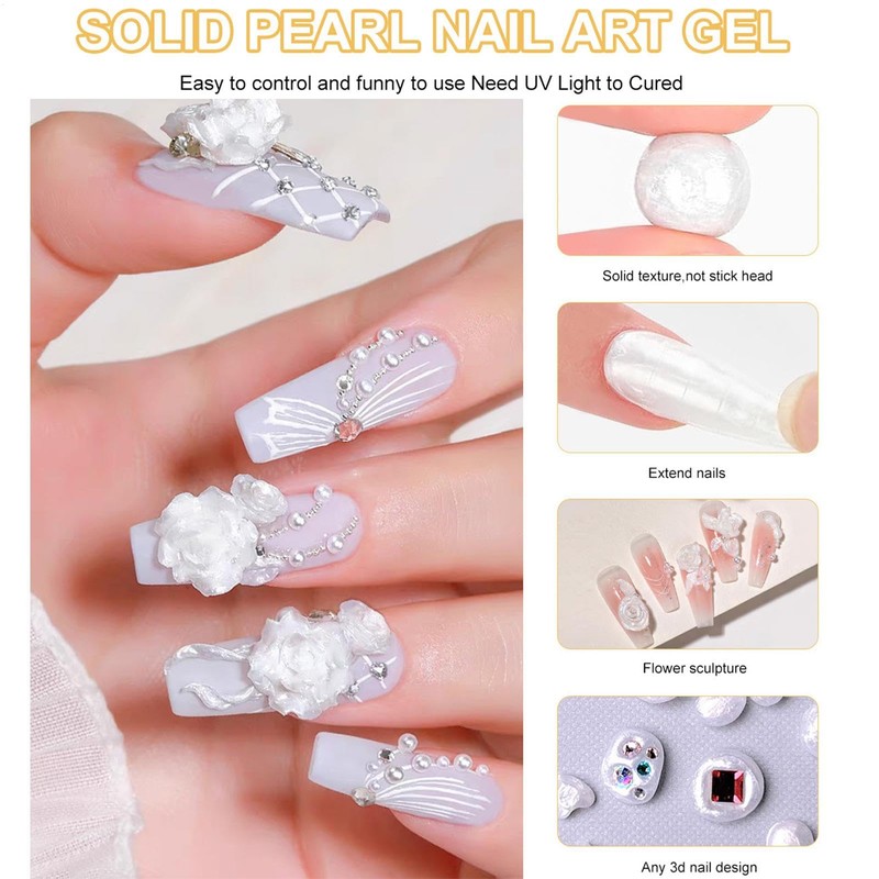 3D Sculpting Gel, 3D Non-Sticky Hard Molding Gel, 5g Easy