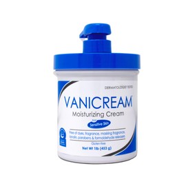 Vanicream Moisturizing Skin Cream with Pump Dispenser, 1 Pound