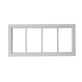 10" x 29" White Transom Shed Window, Tempered Glass, Great for Outdoor Sheds, Playhouses, Garages, and Barn!